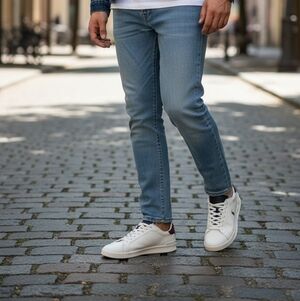 NIB Men's Polo Ralph Lauren Heritage Court II Leather Sneakers Size 11D